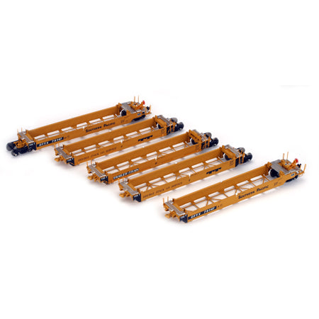 Athearn 95033 HO TT/SP Maxi I Well Car/Early Ready-To-Run #73147 (Pack of 5)
