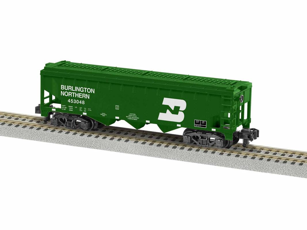American Flyer 1919172 S Burlington Northern 3 Bay Covered Hopper #453048