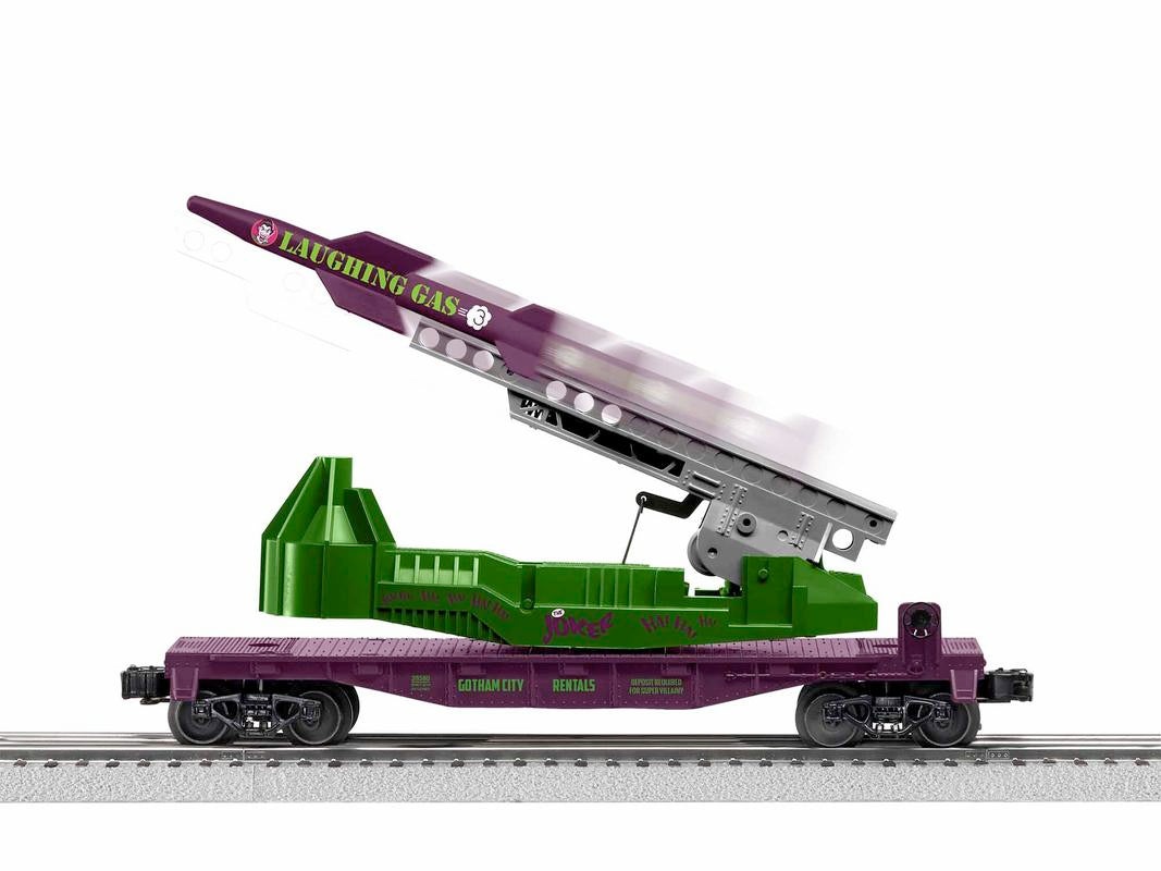 Lionel 1928580 O Gauge Batman The Joker™ Laughing Gas Missile Car LN/Box