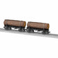Lionel 1926610 O Unlettered Skeleton Log Car B (Pack of 2)