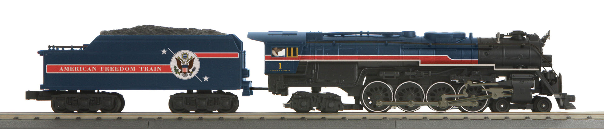 MTH 30-1796-1 O American Freedom Train RailKing 4-8-4 Steam Locomotive #1