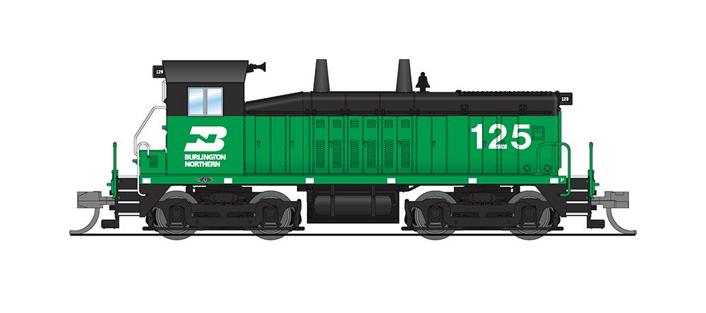 Broadway Limited 3876 N Burlington Northern EMD SW7 Diesel Loco Sound/DCC #125