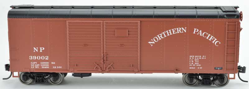 Bowser 42325 HO Northern Pacific Double Door Flush X-31a Boxcar #39002
