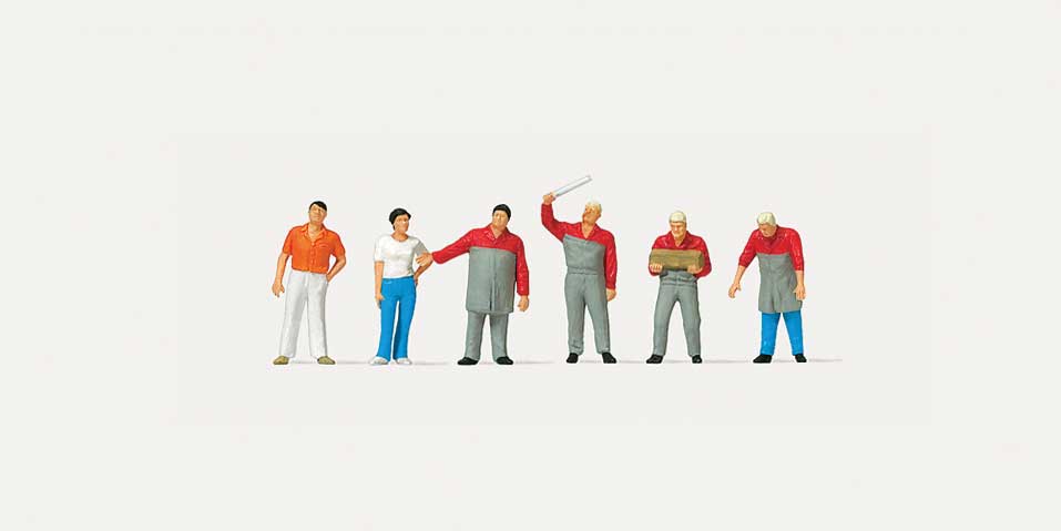 Merten 272558 N Auto/Car Mechanics Figure (Set of 6)