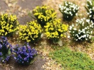 JTT Scenery Products 95643 HO Assorted Detachable Flower Bushes (Pack of 54)