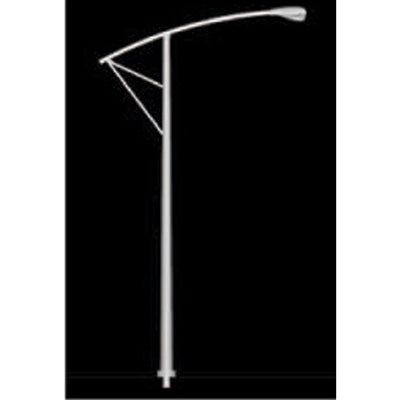 JTT Scenery Products 97355 O 1/4" White Single Street Light Poles (Pack of 4)