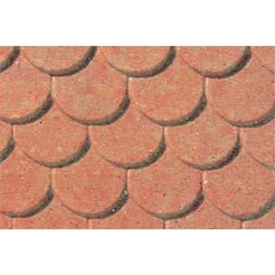 JTT Scenery Products 97438 O Scalloped Edge Tile Pattern Sheets (Pack of 2)
