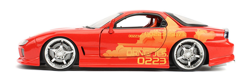 Jada Toys 30747 1:24 Orange Julius' Mazda RX-7 Die Cast Vehicle