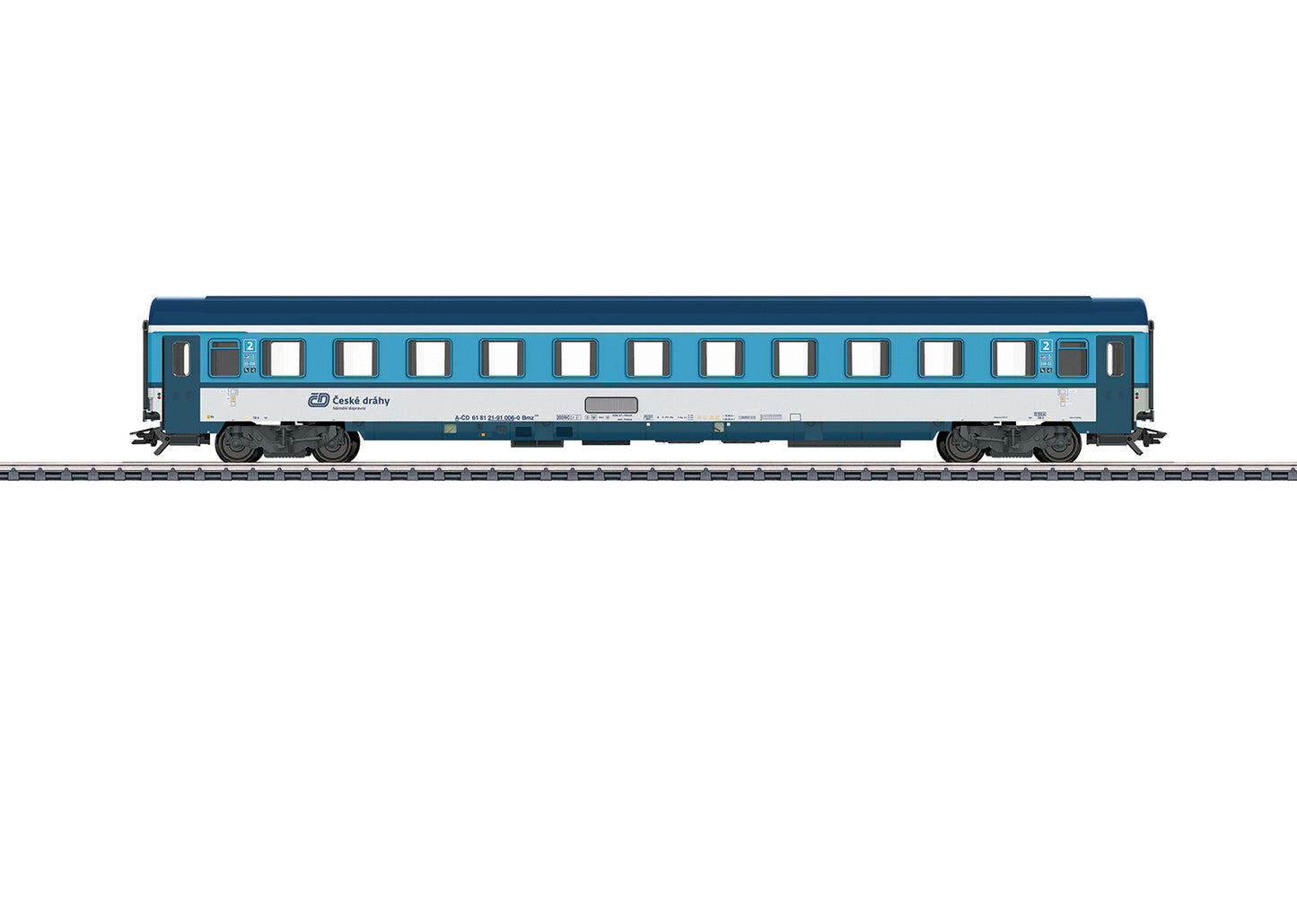 Marklin 42745 HO Czech Railways CD 1 Type Bmz 235 2nd Class Coach - 3-Rail