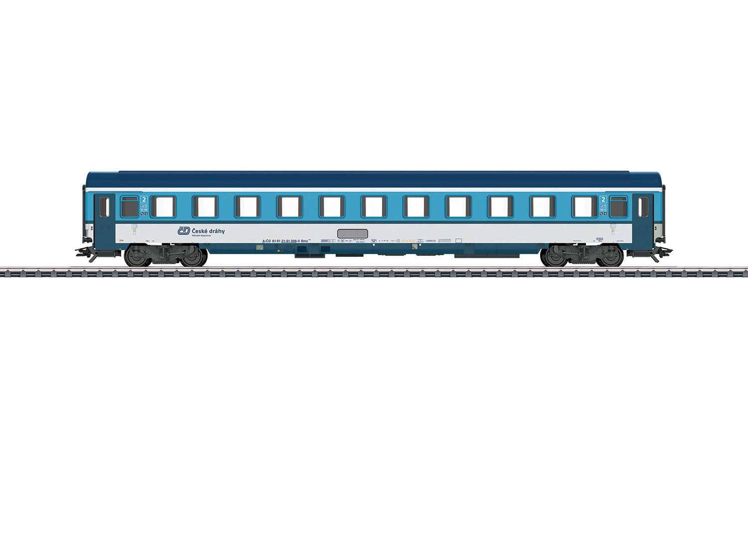 Marklin 42745 HO Czech Railways CD 1 Type Bmz 235 2nd Class Coach - 3-Rail