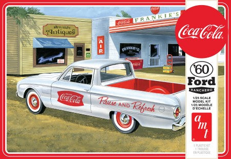 AMT 1189 1:25 1960 Ford Ranchero with Coke Chest Plastic Model Kit