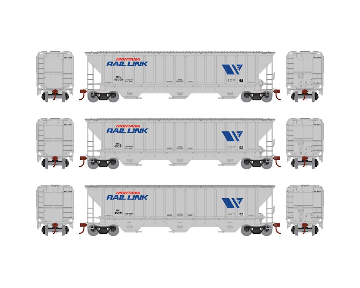 Athearn 18762 HO Montana Rail Link RTR PS 4740 Covered Hopper (Pack of 3) NIB