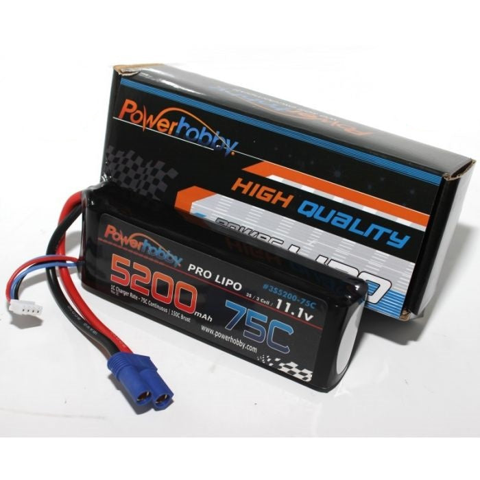Power Hobby 3S520075CEC5 3S 11.1V 5200MAH 75C with EC5