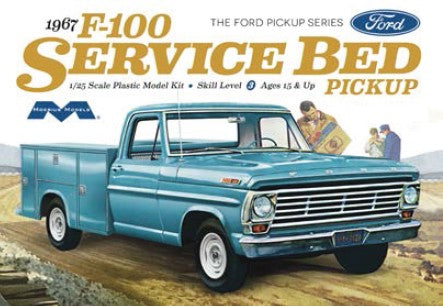 Moebius Models 1239 1:25 1967 Ford F-100 Service Bed Pickup Plastic Model Kit