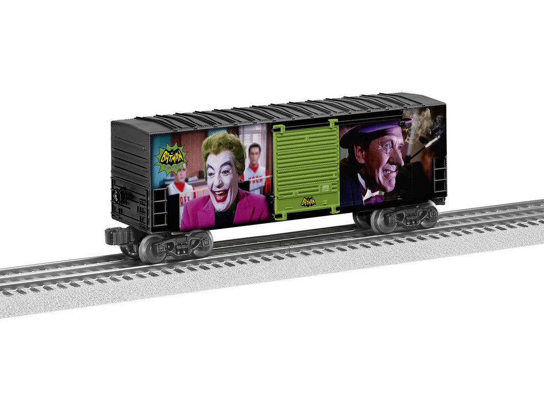 Lionel 1928600 O Gauge Batman Classic Gotham City Villains Hi-Cube Boxcar