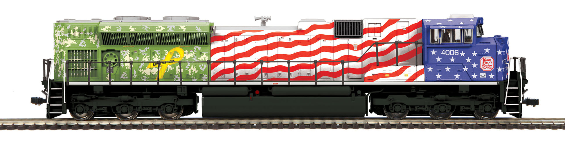 MTH 80-2398-1 HO Kansas City Southern SD70ACe Diesel Locomotive with P-S 3.0