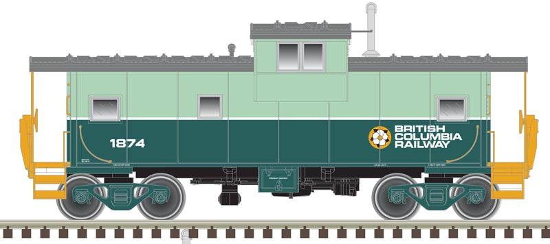 Atlas 50004135 N British Columbia Railway Extended Vision Caboose #1874