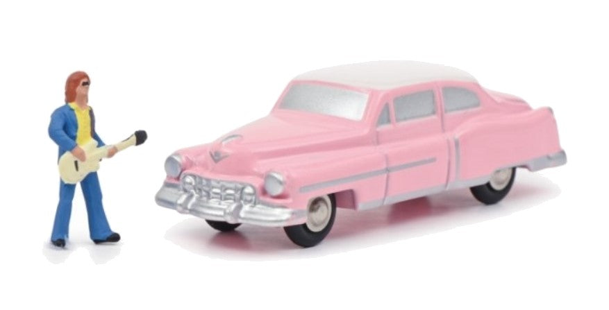 Schuco 450143400 1:87 Cadillac Eldorado The King Model Car w/Guitarist Figure