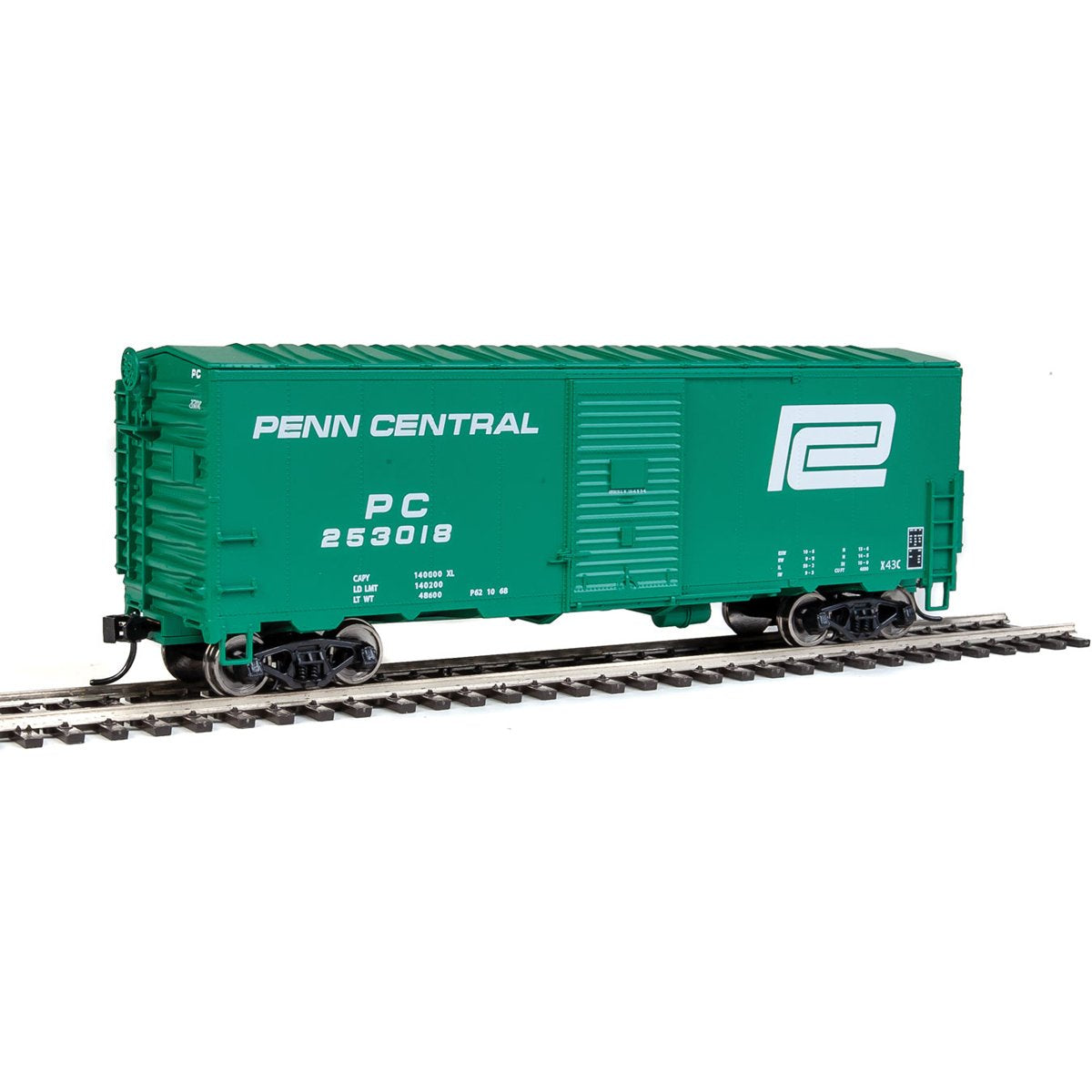 Walthers 910-1170 HO Penn Central 40' AAR Modernized 1948 Boxcar #253018