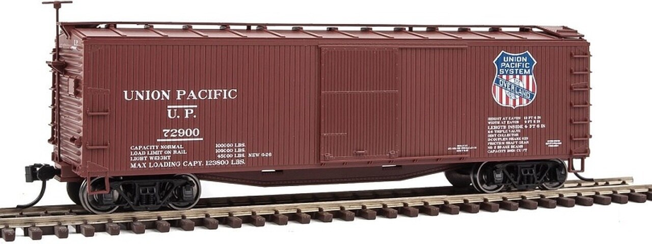 Walthers 910-40170 HO Union Pacific 40' USRA Ready To Run Wood Boxcar #72900