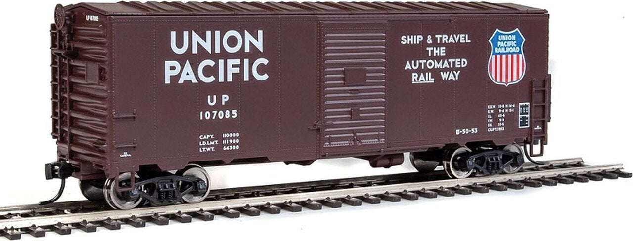 Walthers 910-1172 HO Union Pacific 40' AAR Modernized 1948 Boxcar #107085