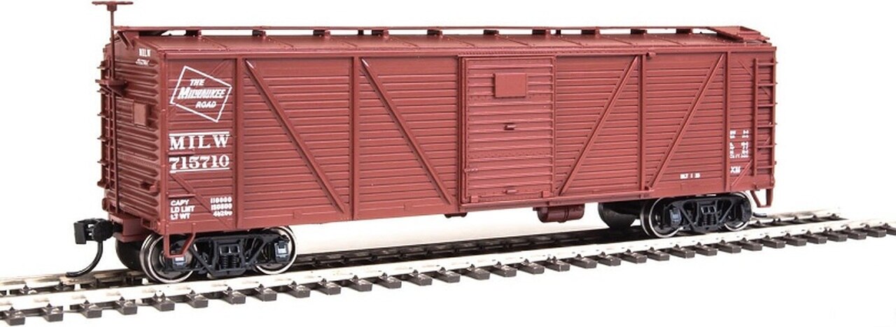 Walthers 910-40560 HO Milwaukee 40' Single-Sheathed Composite ARA Boxcar #715710