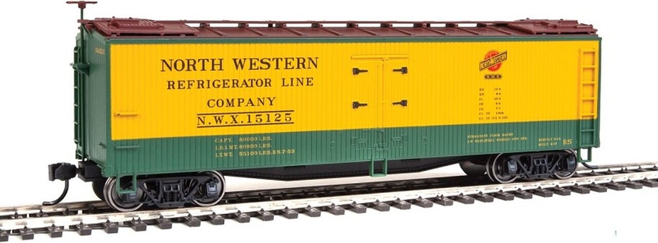 Walthers 910-41211 HO North Western Refrigerator Line 40' Early Reefer # 15125