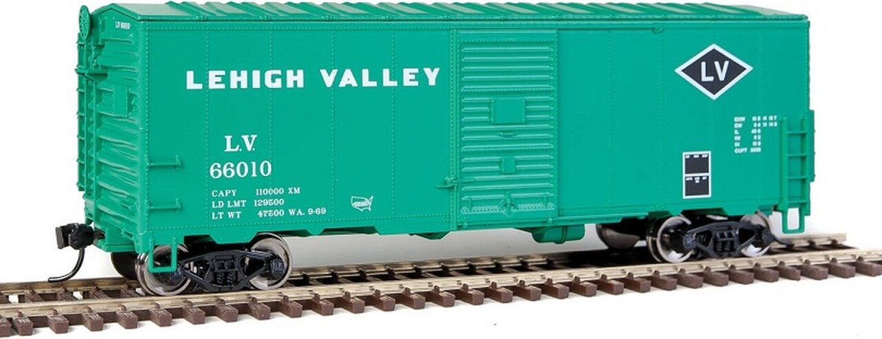 Walthers 910-1166 HO Lehigh Valley 40' AAR Modernized 1948 Boxcar #66010