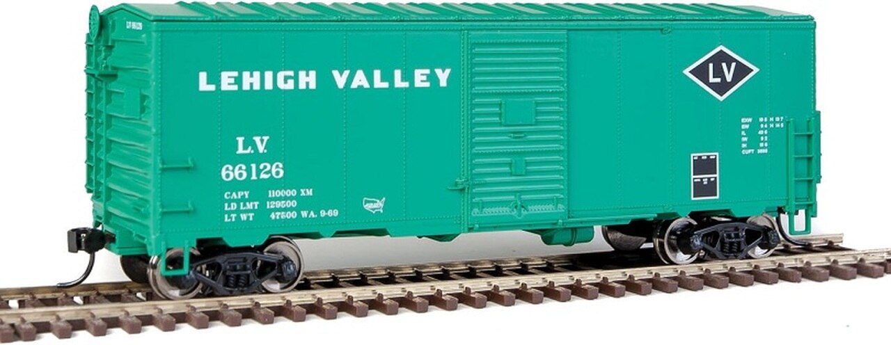 Walthers 910-1167 HO Lehigh Valley 40' AAR Modernized 1948 Boxcar #66126