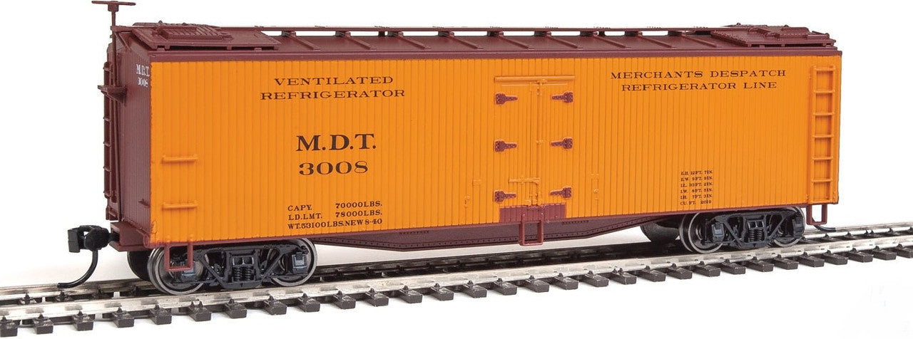 Walthers 910-41205 HO Merchants Despatch 40' Early Wood Reefer # 3008 Assembled