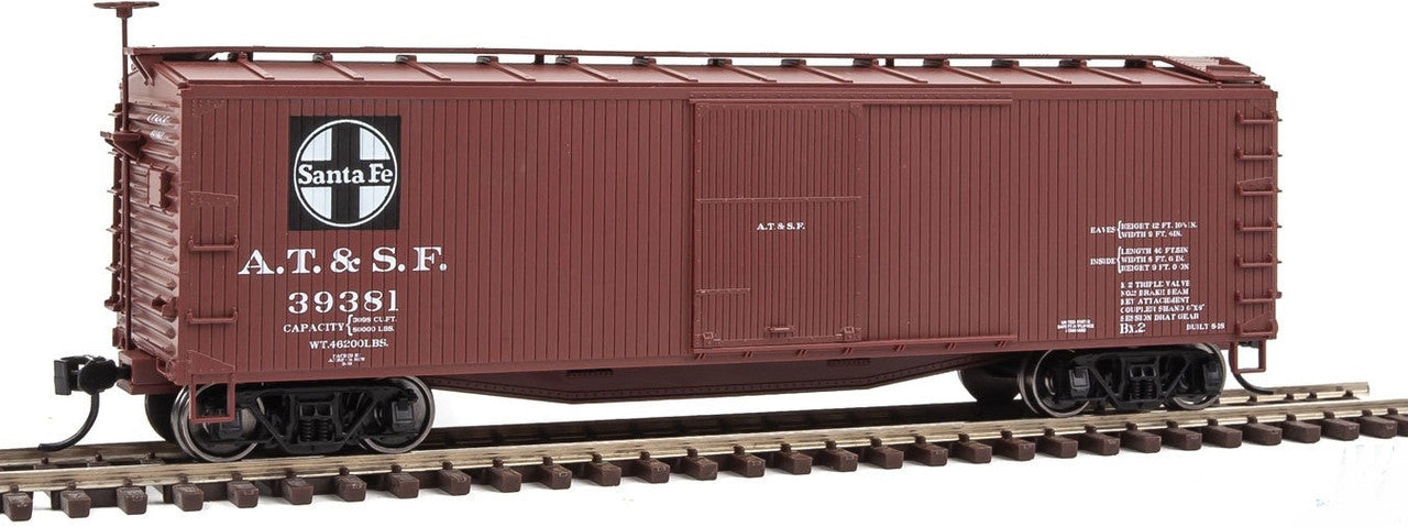 Walthers 910-40151 HO Santa Fe 40' USRA Ready To Run Wood Boxcar #39381