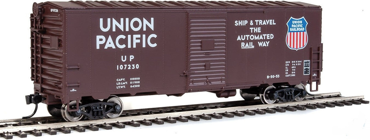 Walthers 910-1173 HO Union Pacific 40' AAR Modernized 1948 Boxcar #107230