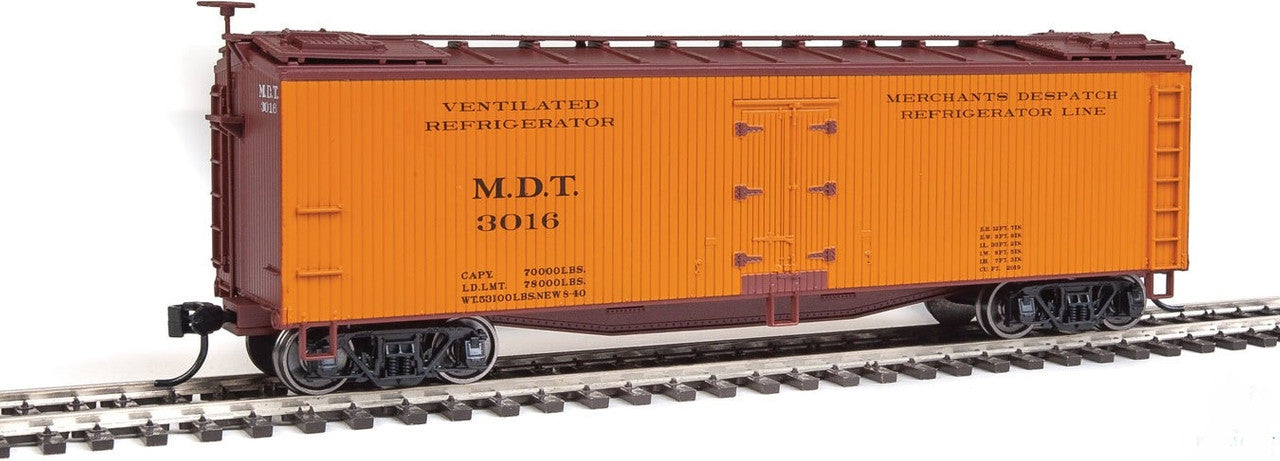 Walthers 910-41208 HO Merchants Despatch 40' Early Wood Reefer # 3016 Assembled