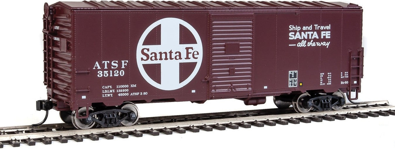 Walthers 910-1153 HO Santa Fe 40' AAR Modernized 1948 Boxcar #35120