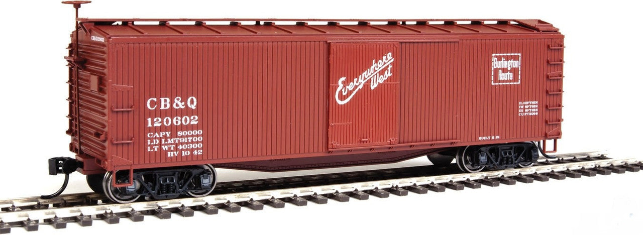 Walthers 910-40157 HO Chicago, Burlington & Quincy 40' USRA Wood Boxcar # 120602