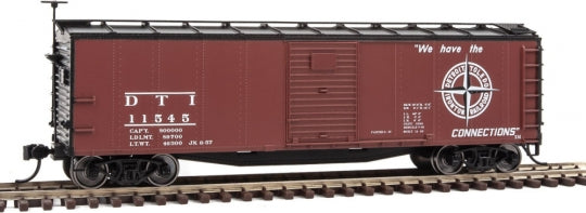 Walthers 910-40808 HO Detroit, Toledo & Ironton 40' Rebuilt Steel Boxcar #11545 NIB
