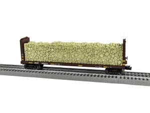 Lionel 2043091 O BNSF Standard Bulkhead Flat Car #545475