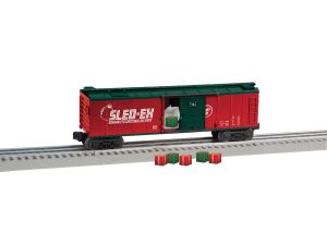 Lionel 2128250 O SledEx Present Unloading Car LN/Box