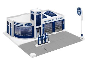 Lionel 2129360 O Plug-Expand-Play Ford Service Station Building
