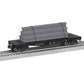 Lionel 2143021 O Norfolk & Western Standard Flat Car with Stakes #32900