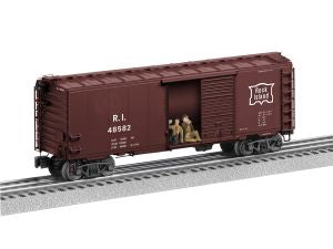 Lionel 2226020 O Rock Island Hobo Sounds Boxcar