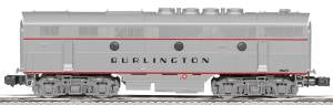Lionel 6-38700 Burlington EMD F3 Powered Diesel B-Unit #9962-B
