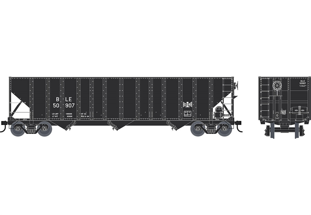 Bowser 42363 HO Bessemer & Lake Erie 100-Ton 3-Bay Hopper #50925