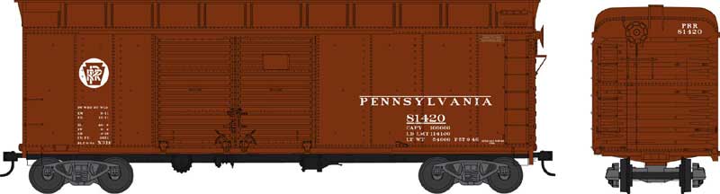 Bowser 42357 HO Pennsylvania X31f Turtle Roof Box Car Ready-To-Run #81503