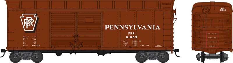 Bowser 42358 HO Pennsylvania X31f Turtle Roof Box Car #81609