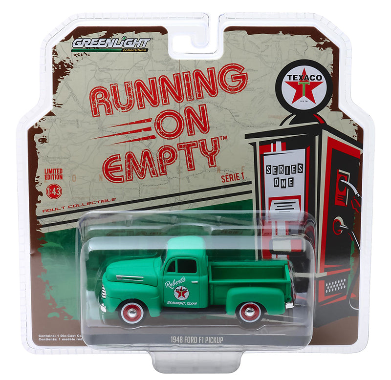 Greenlight Collectibles 87010-A 1:43 Running on Empty Texaco 1948 Ford F1 Pickup