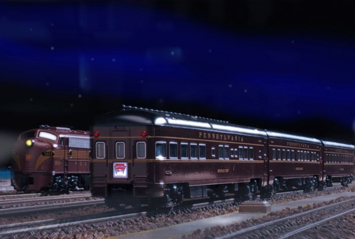 Kato 106-069-1 N Pennsylvania 10-Car Set with Interior Lighting Pre-Installed