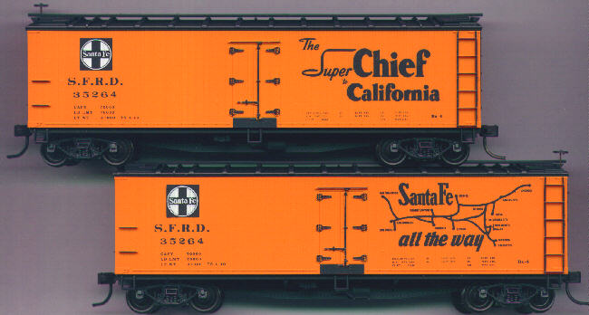 Accurail 4814 HO Santa Fe Super Chief 4800 Series 40'''' Wood Reefer Car Kit