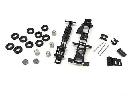 Herpa 5484 HO Black Kenworth-Peterbilt-GMC Short Chassis Kit