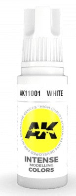 AK Interactive 11001 White Intense Acrylic Paint 17ml Bottle